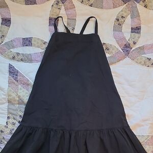 Everlane Black Drop Waist Dress with Branded Label